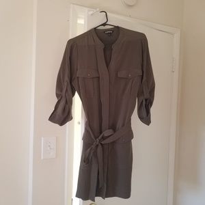 Women's Express Button Down Shirt Dress
